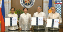 Officials from the UN and Government of the Philippines who signed the document