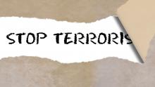 Stop terrorism banner Adobe stock image