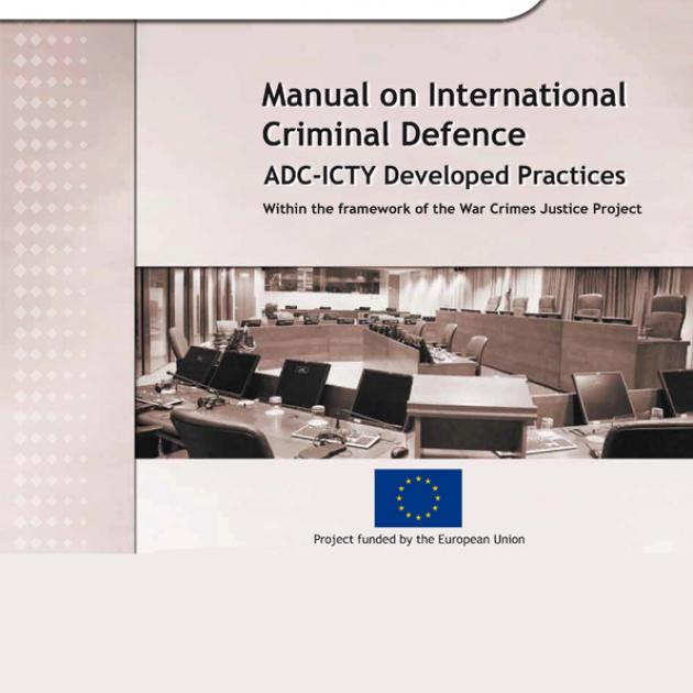 Manual on International Criminal Defence