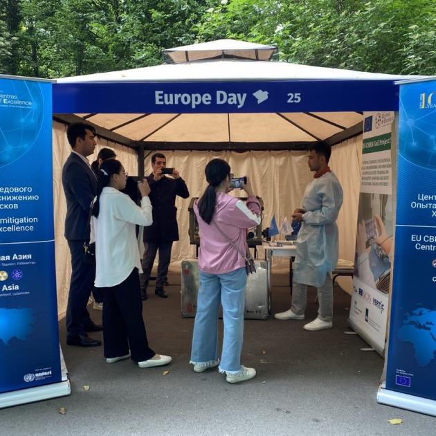 EU CBRN CoE Risk Mitigation Initiative presented its achievements in Central Asia during the Europe Day celebrations in Tashkent